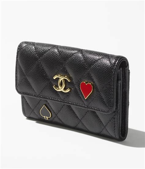 chanel flap card holder chevron|Chanel flap card holder price.